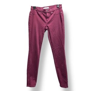 Lila Ryan Skinny Jeans Ankle Low Rise Stretch in Pinot 27